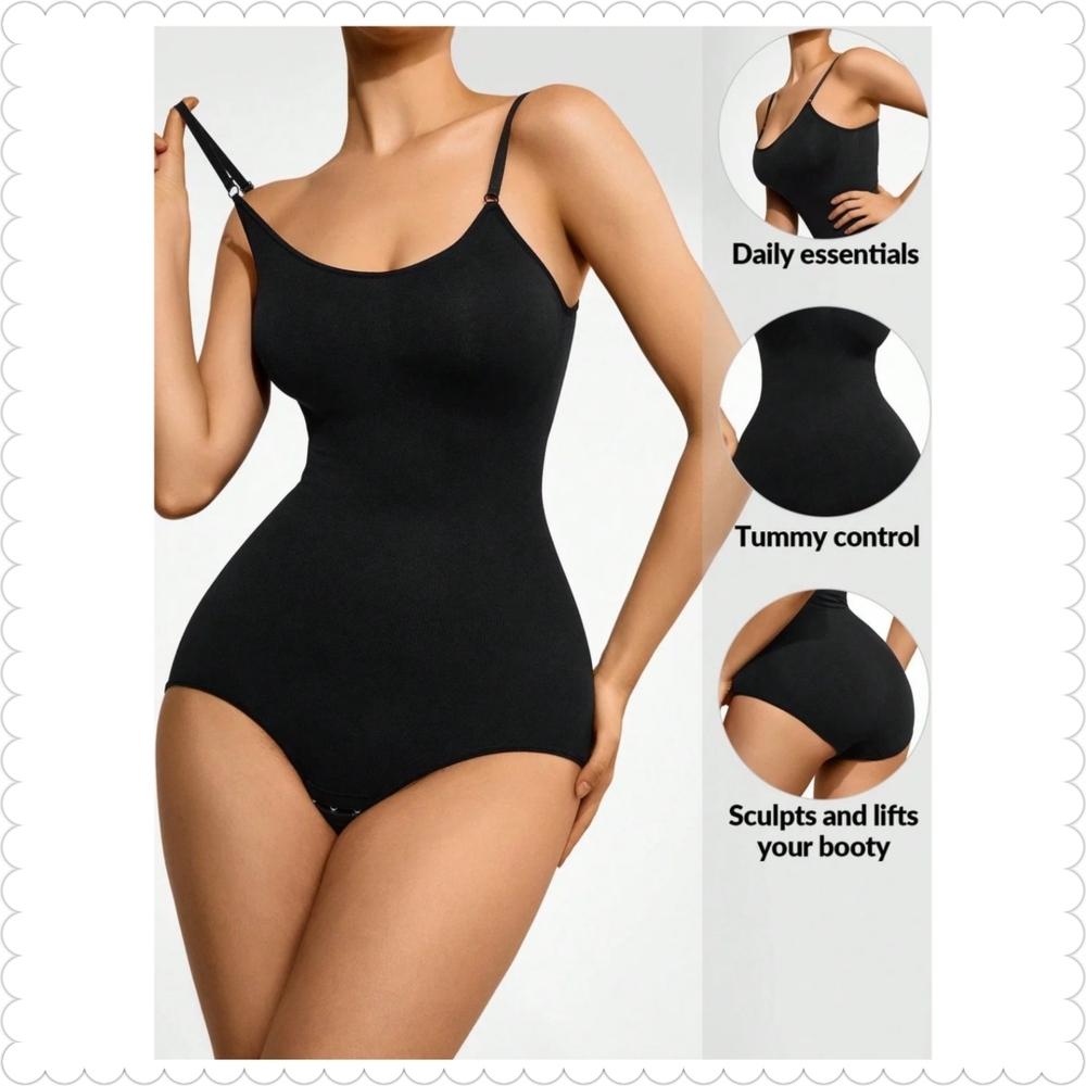 Black Shapewear Bodysuit